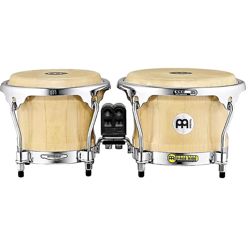Bongós de madera Meinl BWB400 de 7" y 8,5" de la serie Woodcraft en color natural